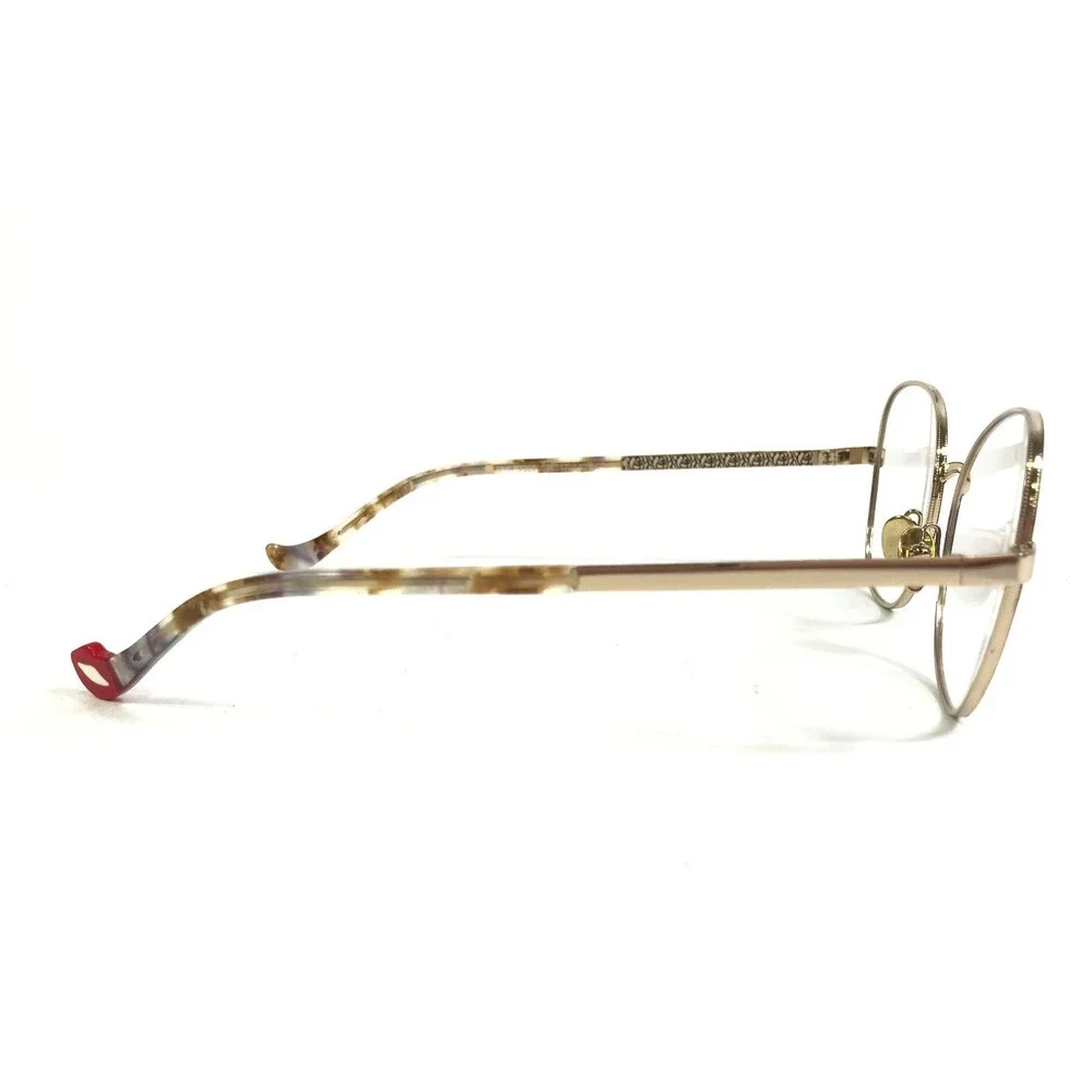 BOZ by JF Rey Eyeglasses Frames LYA 0050 Black Gold Tortoise Wire Rim 53-17-140